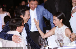 avec Huang Bo et Fan Bingbing